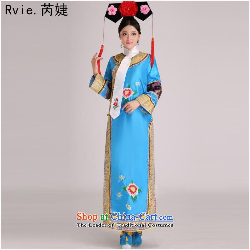 The Qing dynasty costume Queen Inhyeon sub-jin Gwi-small home Manju flag with civilian clothes show up Stage Costume purple code, with per capita, , , , shopping on the Internet