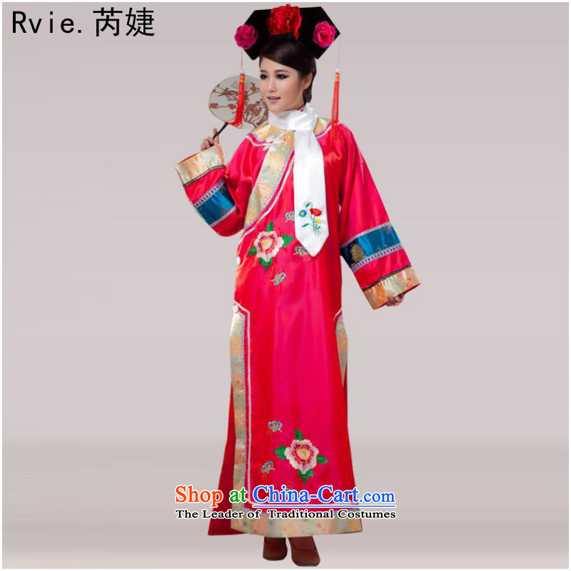 The Qing dynasty costume Queen Inhyeon sub-jin Gwi-small home Manju flag with civilian clothes show up Stage Costume purple code, with per capita, , , , shopping on the Internet