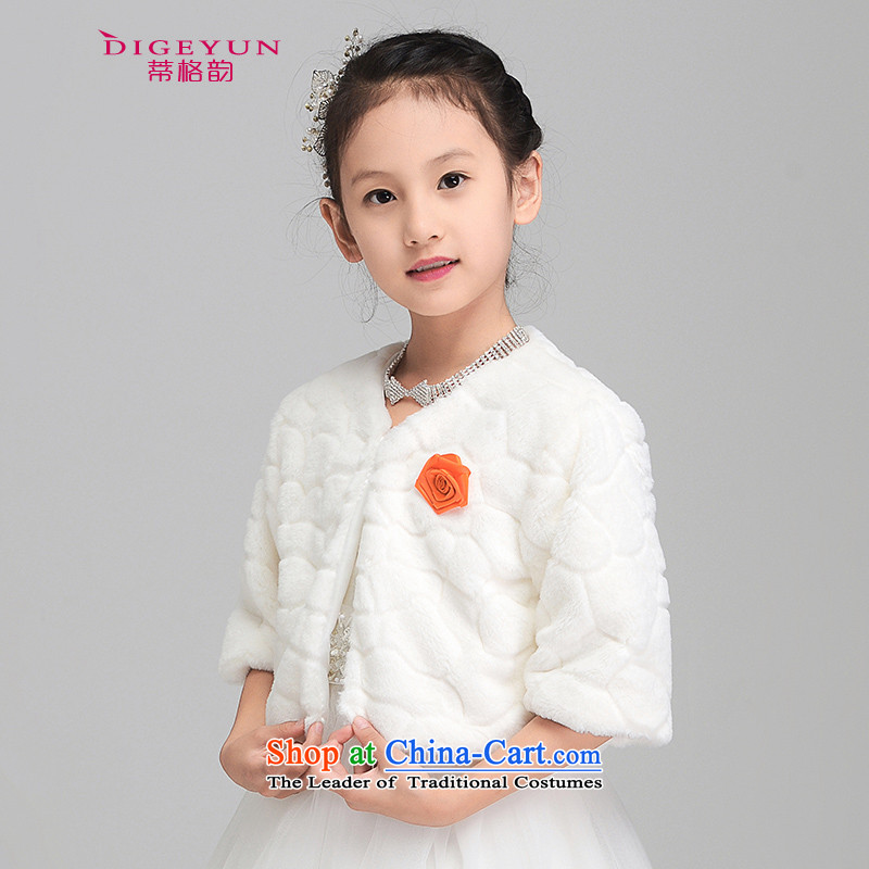 The following new children's gross shawl thick Korean children dress shawl Flower Girls, a winter of dress, a white 140cm L, 9-12 (TPLF DIGEYUN) , , , shopping on the Internet