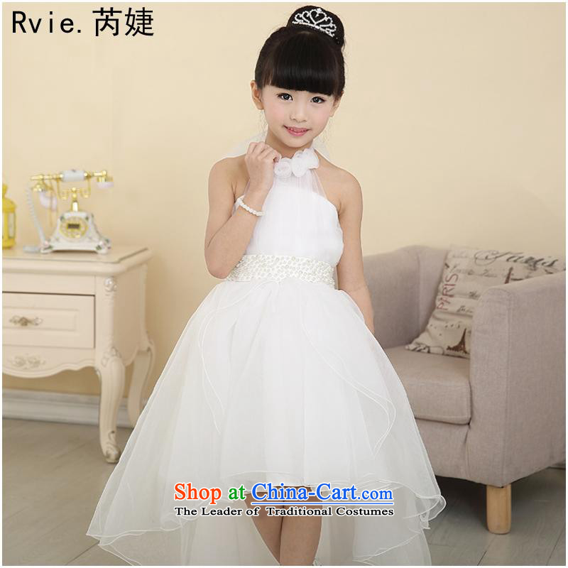 The girl child wedding dress owara photography clothing children's programs under the auspices of Princess skirt children show white 160cm, dress and piano involved (rvie.) , , , shopping on the Internet