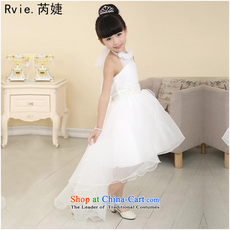 The girl child wedding dress owara photography clothing children's programs under the auspices of Princess skirt children show white 160cm, dress and piano involved (rvie.) , , , shopping on the Internet
