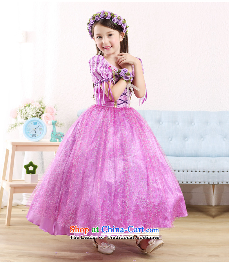The frozen ice and snow children Halloween dress Qi Yuan Aicha Princess shawl suits skirts children performances showing the service birthday dress purple 130 pictures, prices, brand platters! The elections are supplied in the national character of distribution, so action, buy now enjoy more preferential! As soon as possible.