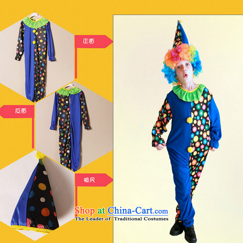 Child Care Services as clown Halloween children motley girls birthday party service funny clothing geek 130 to 140 and clown leather case package has been pressed shopping on the Internet