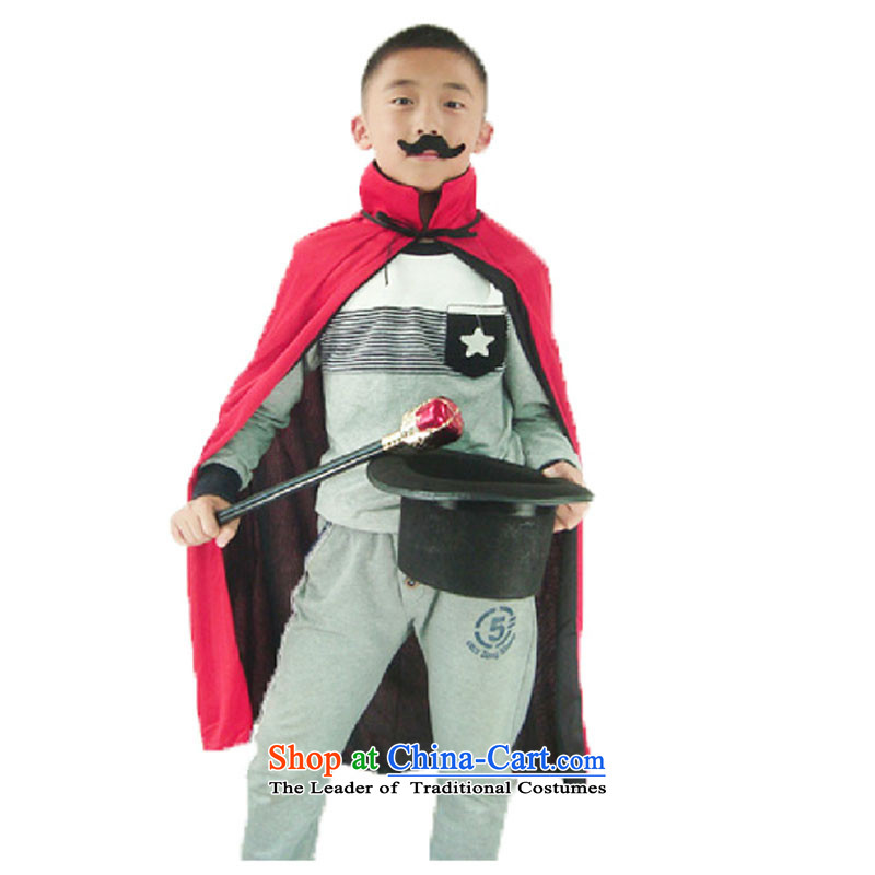 61 Will Halloween toys for children dressed men wearing kindergartens 4 magician kit mantle + + beard cane + hats adult kit, leather case package has been pressed shopping on the Internet