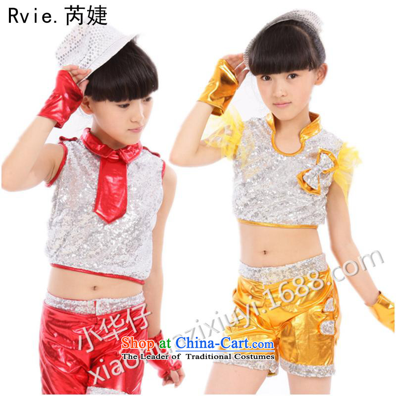 61 New Child jazz dance to boys and girls on film costumes dance modern stage children's services package includes a girl 's's.... 110cm, shopping on the Internet