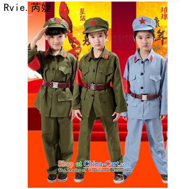 Children of nostalgia kit_Red Army of the Red Guards in the MOUNT__Octal uniforms _ Festivals stage costumes dance gray?120cm