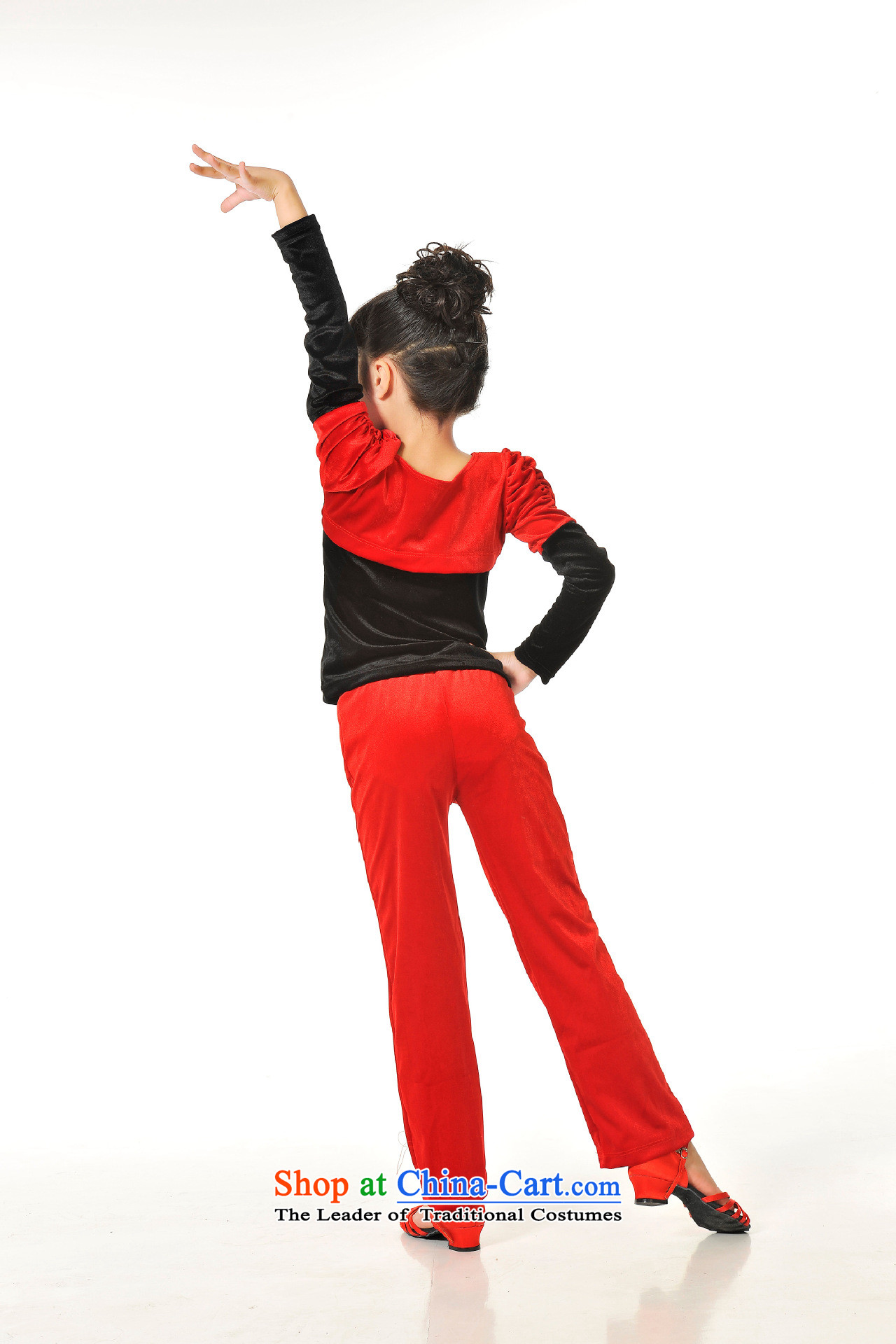 Children Dance exercise clothing autumn and winter girls Latin dance service kit new gold velour Shao Er Latin dance service long-sleeved red 120cm photo, prices, brand platters! The elections are supplied in the national character of distribution, so action, buy now enjoy more preferential! As soon as possible.