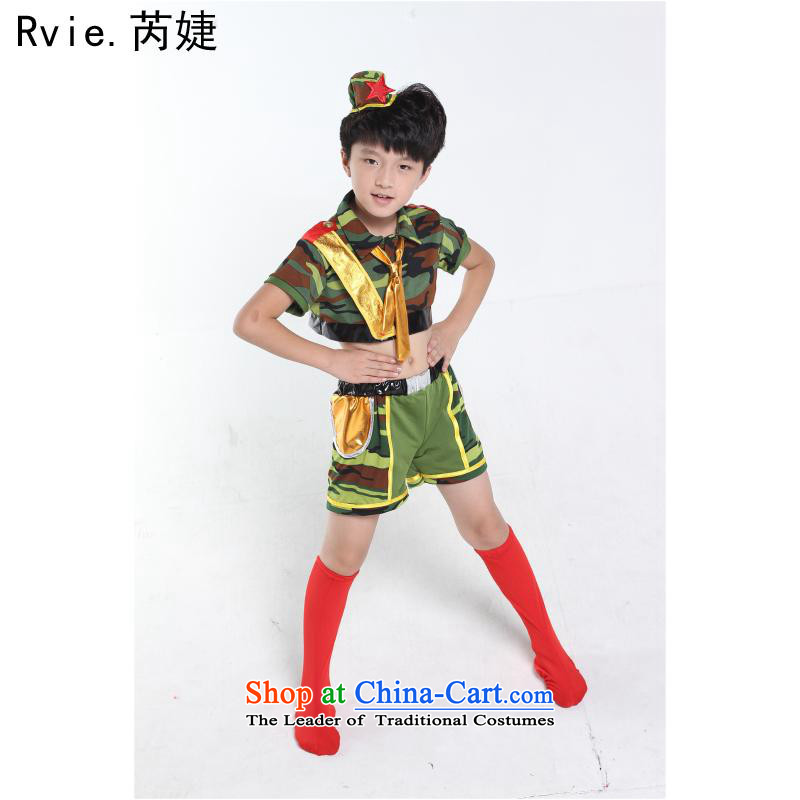 Child care services for children costumes and kids apparel photography uniformed forces show green camouflage uniforms new Liberation Army green 150cm, Lok (leyier under) , , , shopping on the Internet