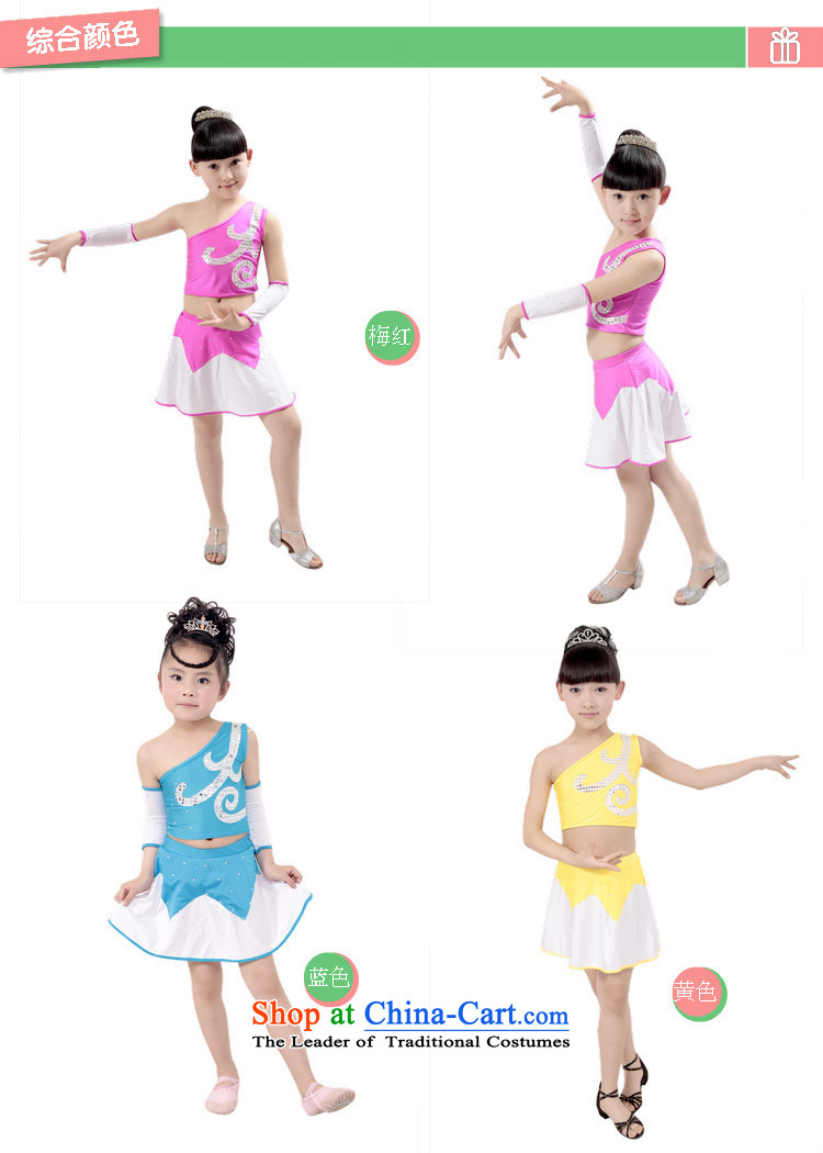 Children Beveled Shoulder dance exercise clothing fitness services to boys and girls Aerobics Gymnastics performances clothing sports wear uniforms Blue Men 110cm, pictures, prices, brand platters! The elections are supplied in the national character of distribution, so action, buy now enjoy more preferential! As soon as possible.