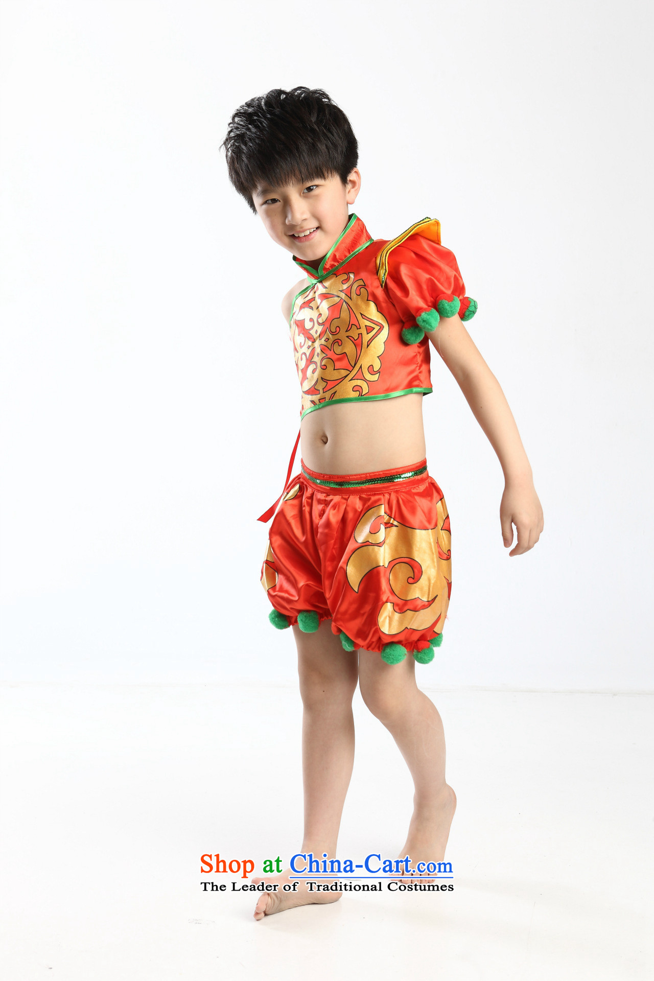 61 New Child costumes girls dragon children show martial arts services boy yangko folk dances of the Yellow 120cm pictures, service price, brand platters! The elections are supplied in the national character of distribution, so action, buy now enjoy more preferential! As soon as possible.