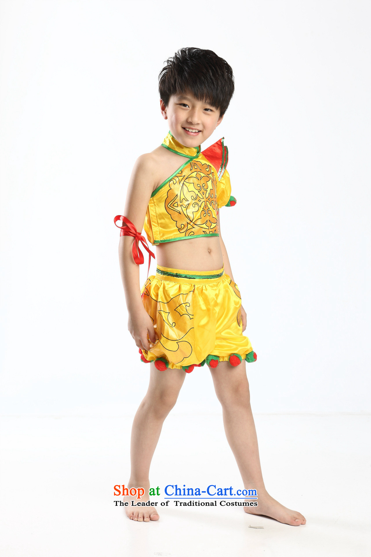 61 New Child costumes girls dragon children show martial arts services boy yangko folk dances of the Yellow 120cm pictures, service price, brand platters! The elections are supplied in the national character of distribution, so action, buy now enjoy more preferential! As soon as possible.