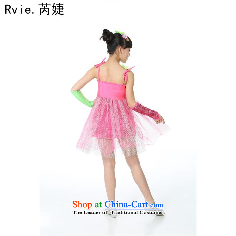 Celebrate Children's Day show serving girls costumes bon bon dress princess lovely dance kindergarten skirt the red 150cm, and Jie (rvie.) , , , shopping on the Internet