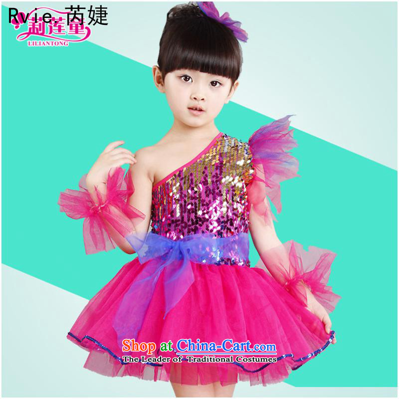 61. Children will the new girls on chip dress kindergarten princess skirt moderator stage services bon bon skirt the red 130cm, and Jie (rvie.) , , , shopping on the Internet