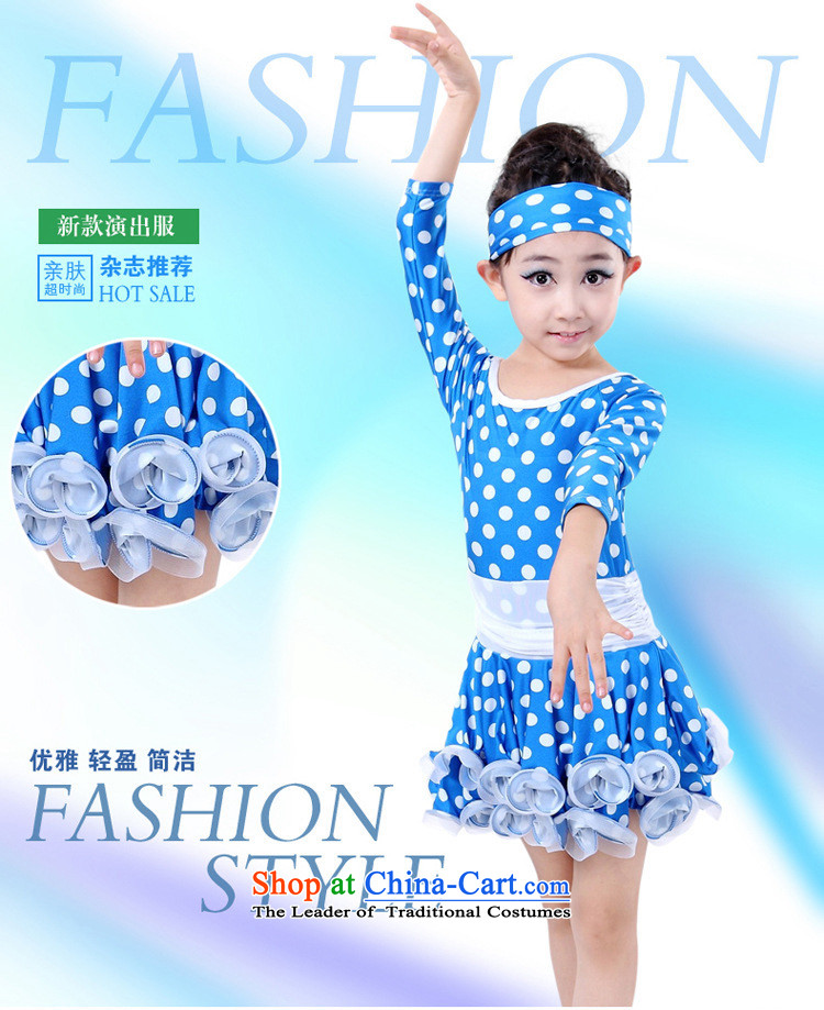 The new Child Latin dance performances to stage performances in fall and winter clothing, girls long wave point-yi skirt Blue 130cm photo, prices, brand platters! The elections are supplied in the national character of distribution, so action, buy now enjoy more preferential! As soon as possible.