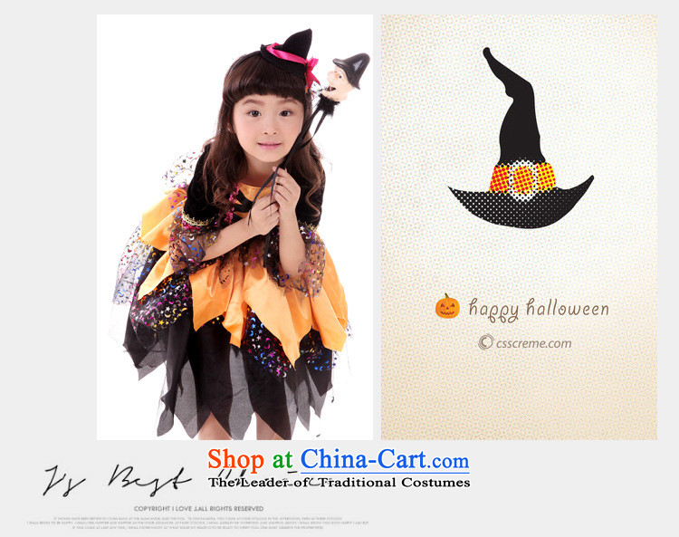Halloween costumes and witch children skirt witch service kit for boys and girls geek cosplay small witch orange witch orange witch S110-125 picture, prices, brand platters! The elections are supplied in the national character of distribution, so action, buy now enjoy more preferential! As soon as possible.