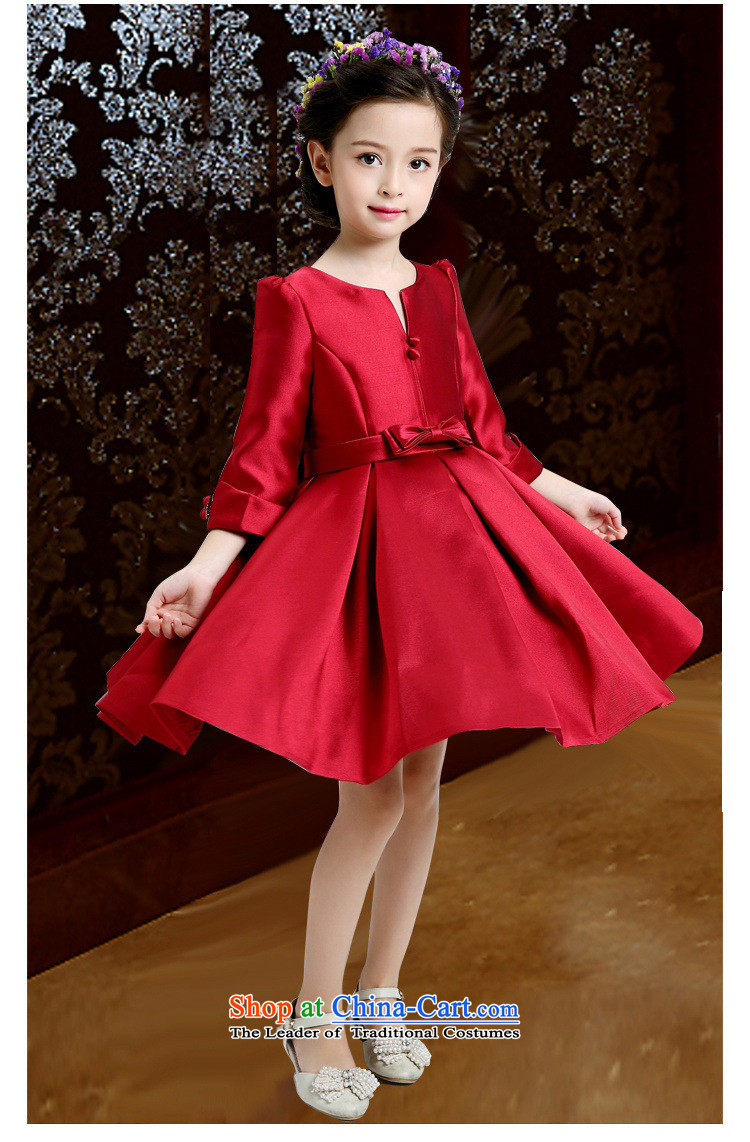 Dandi Children's intended dress Flower Girls dress princess skirt girls wedding autumn and winter female owara birthday of long-sleeved gown will red 140 pictures, prices, brand platters! The elections are supplied in the national character of distribution, so action, buy now enjoy more preferential! As soon as possible.