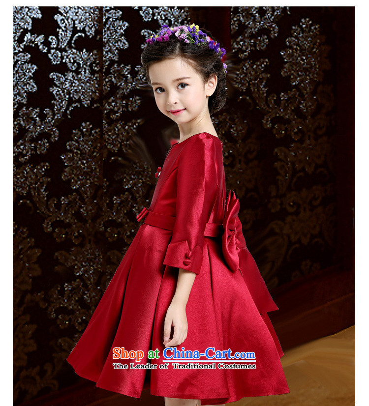 Dandi Children's intended dress Flower Girls dress princess skirt girls wedding autumn and winter female owara birthday of long-sleeved gown will red 140 pictures, prices, brand platters! The elections are supplied in the national character of distribution, so action, buy now enjoy more preferential! As soon as possible.