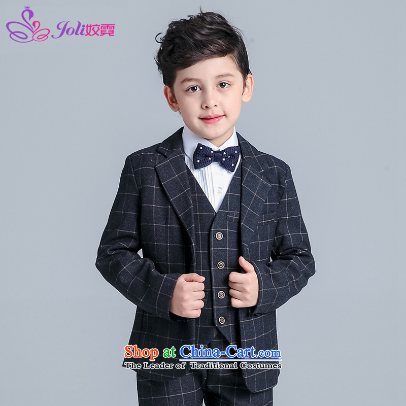The boy will dress Kit Flower Girls dress suit male children, a leisure suit and black checkered four sets of 160 mm (joli).... Ngai shopping on the Internet
