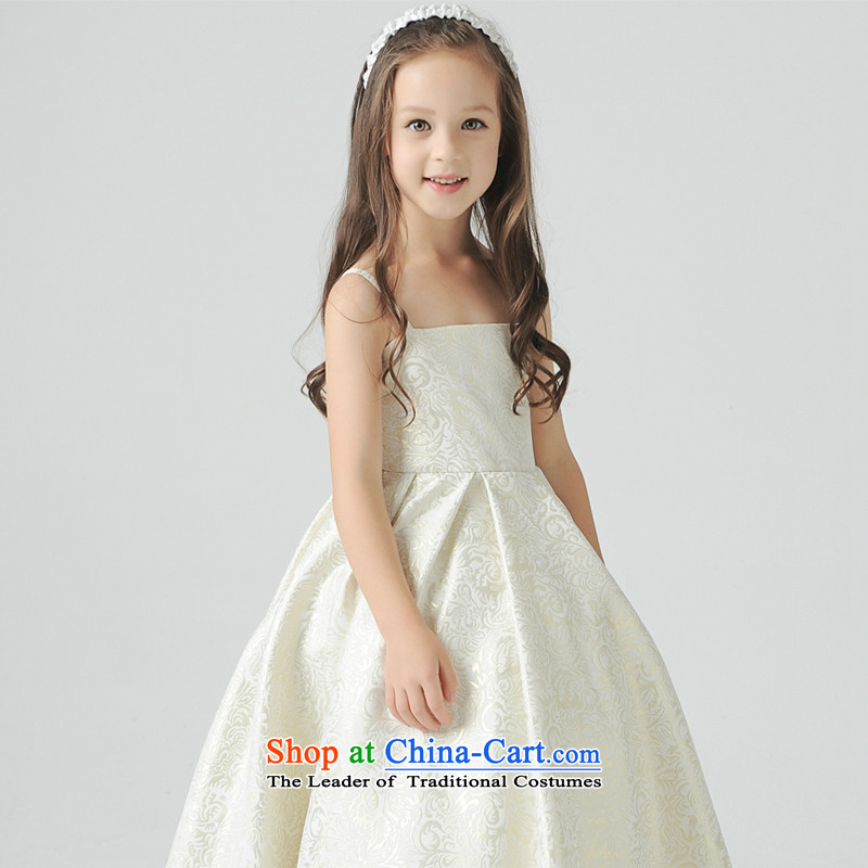 Flower Girls dress long skirt princess skirt girls wedding dress children will dress of children's wear dresses, square autumn and winter clothing new shawl Kit 120-130 Connaught Place Yi shopping on the Internet has been pressed.
