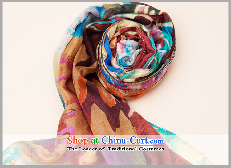 hengyuan cheung silk scarves, herbs extract scarf long snow