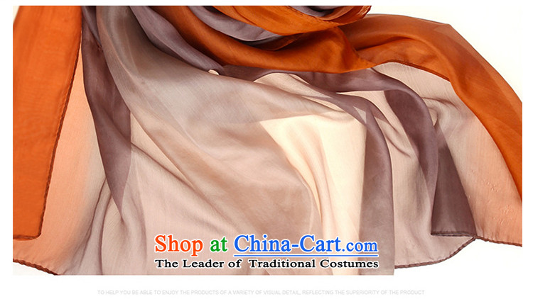 silk scarves scarf female long spring and autumn gradient big