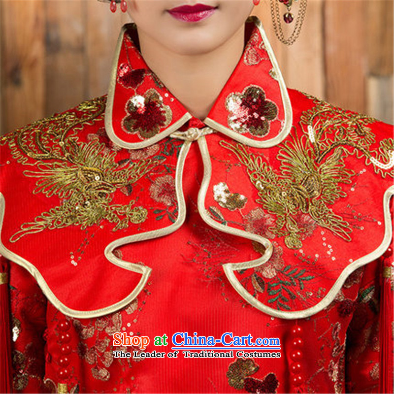 You do not marry non-Sau Wo Service 2015 The Dragon and the use of the new winter red Chinese wedding dresses cheongsam wedding gown bride RED M Non-you do not marry shopping on the Internet has been pressed.