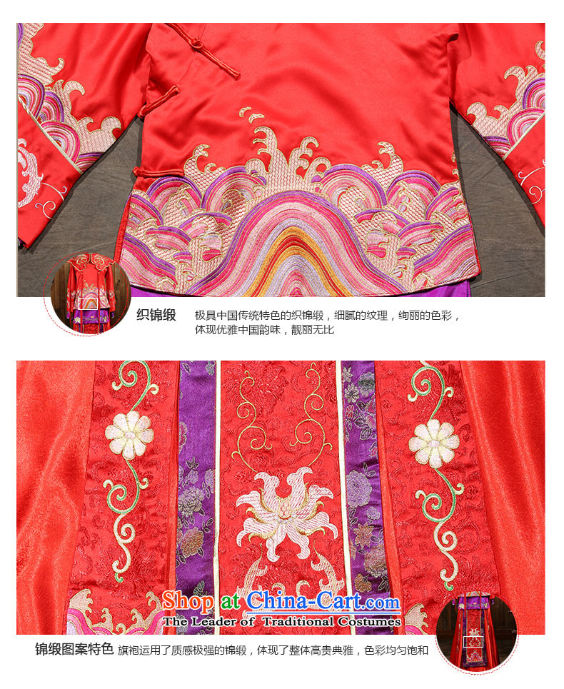 Non-you do not marry autumn and winter New Sau Wo Service Red Chinese wedding long-sleeved long wedding dress bridal dresses red L picture, prices, brand platters! The elections are supplied in the national character of distribution, so action, buy now enjoy more preferential! As soon as possible.