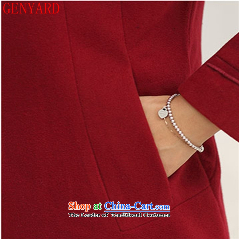Genyard2015 autumn and winter in the New Age Beauty? coats mother load gross comfortable ironing drill jacket laffey gross? red Xxxxl,genyard,,, shopping on the Internet