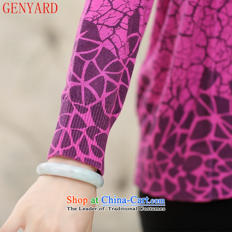 The fall in the new GENYARD2015 casual clothes mother older false two jacket in red XL,GENYARD,,, shopping on the Internet