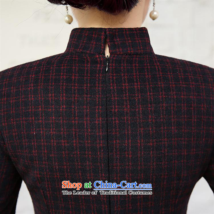 Mano-hwan's 2015 autumn and winter trendy new classic plaid wool? 