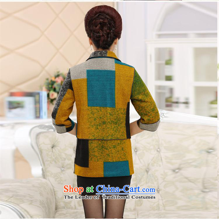 The elderly in the mother load GENYARD2015 autumn new) cuff gross jacket Yellow XL pictures?, prices, brand platters! The elections are supplied in the national character of distribution, so action, buy now enjoy more preferential! As soon as possible.