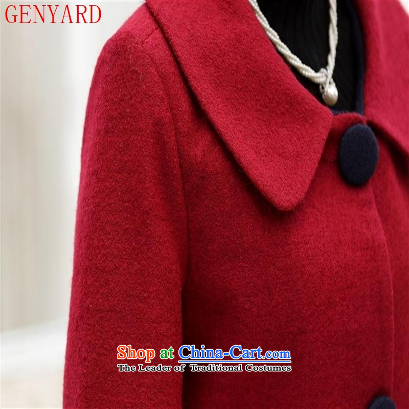 The fall in the new GENYARD2015 older stitching shirt mother casual clothes jacket dark green gross? XXXXL,GENYARD,,, shopping on the Internet