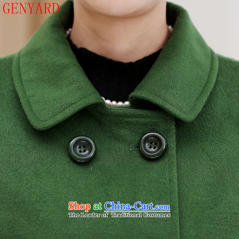 The fall in the new GENYARD2015 elderly mother in long roll collar double-blue lake jacket? gross XXL,GENYARD,,, shopping on the Internet