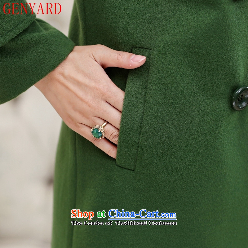 The fall in the new GENYARD2015 elderly mother in long roll collar double-blue lake jacket? gross XXL,GENYARD,,, shopping on the Internet