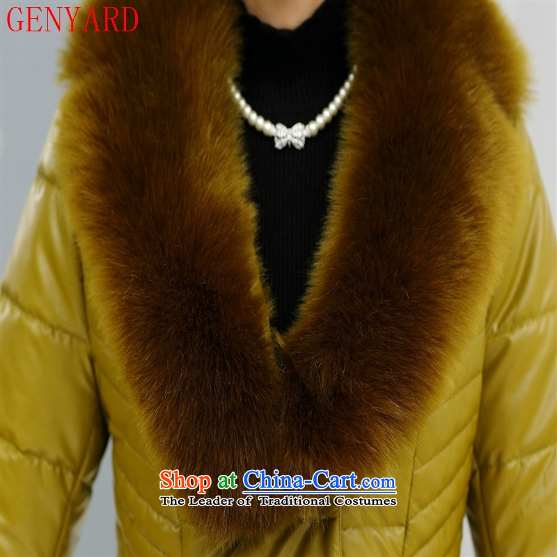 The fall in the new GENYARD2015 older leisure double-collar cotton decorated in gross mother who cotton jacket red XL,GENYARD,,, shopping on the Internet