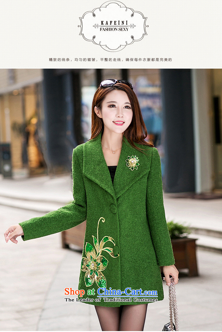 The fall in the new GENYARD2015 elderly mother in the long load on gross sequin embroidery? khaki jacket XXXL picture, prices, brand platters! The elections are supplied in the national character of distribution, so action, buy now enjoy more preferential! As soon as possible.