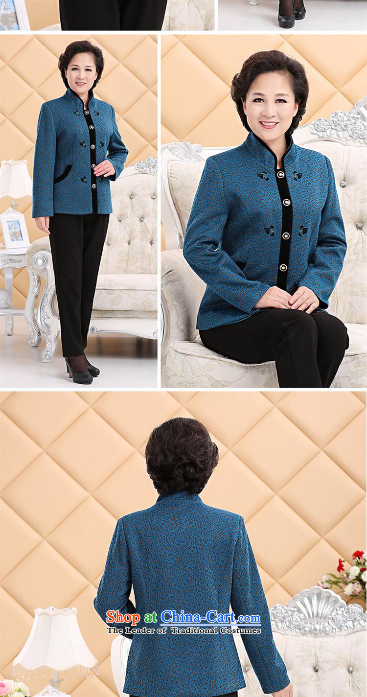 The spring and autumn jacket female new GENYARD2015 ethnic upscale embroidery? the elderly in the jacket gross mother blue XXL picture, prices, brand platters! The elections are supplied in the national character of distribution, so action, buy now enjoy more preferential! As soon as possible.