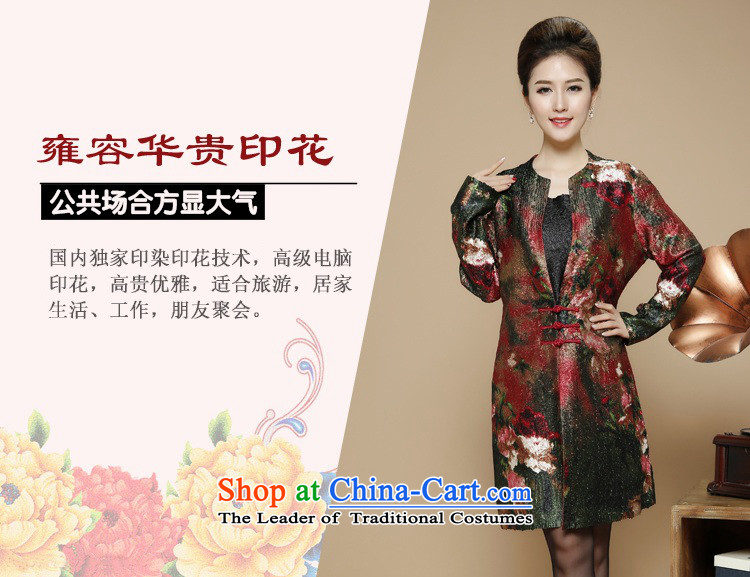2015 Autumn and Winter, stylish leisure. Ms. older silk linen Tang dynasty windbreaker temperament round-neck collar installed MOM Sau San retro stamp in long jacket coat retro XXL picture, prices, brand platters! The elections are supplied in the national character of distribution, so action, buy now enjoy more preferential! As soon as possible.