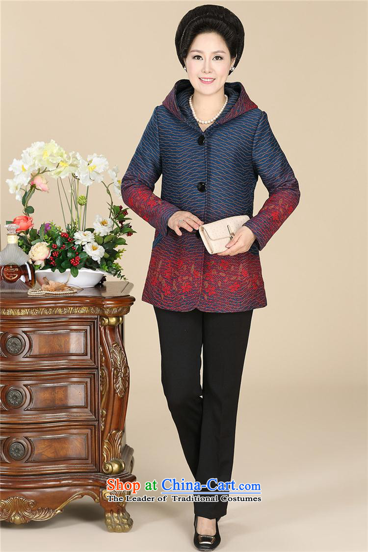 New Leisure autumn GENYARD mother jackets and stylish with cap in the stamp of older women's jacket patterns 2 increase XXXL picture, prices, brand platters! The elections are supplied in the national character of distribution, so action, buy now enjoy more preferential! As soon as possible.
