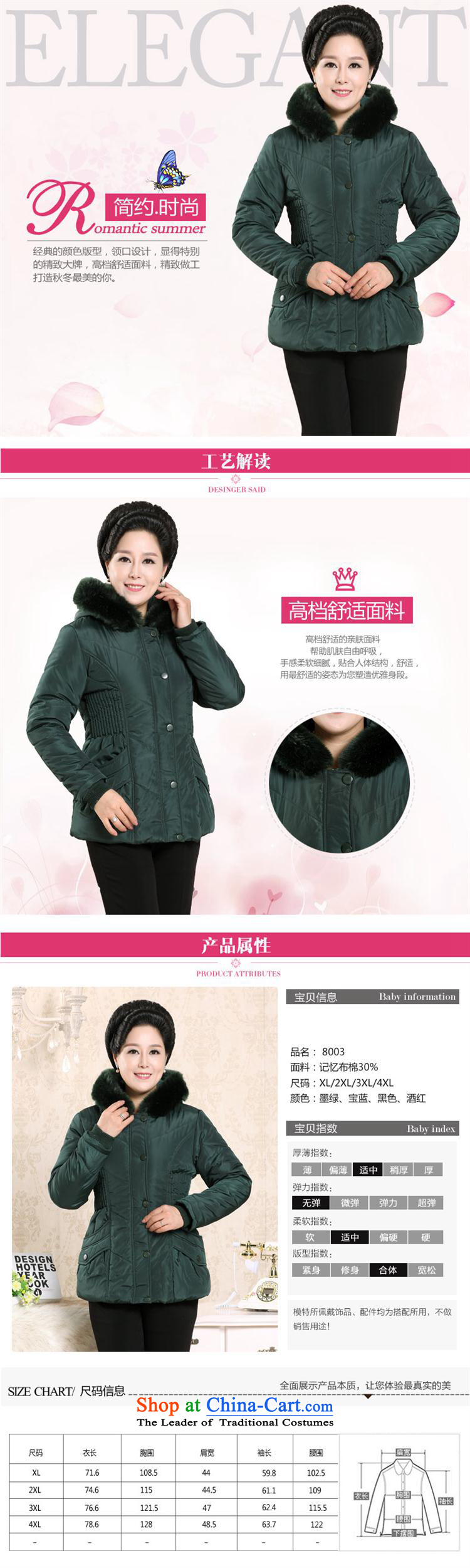 Genyard autumn and winter in the new age of middle-aged female COTTON SHORT mother who decorated in relaxing cotton coat red XXL picture, prices, brand platters! The elections are supplied in the national character of distribution, so action, buy now enjoy more preferential! As soon as possible.