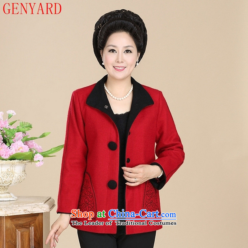 The elderly in the new GENYARD women during the spring and autumn large suits for gross and large? mother blouses black XL,GENYARD,,, shopping on the Internet
