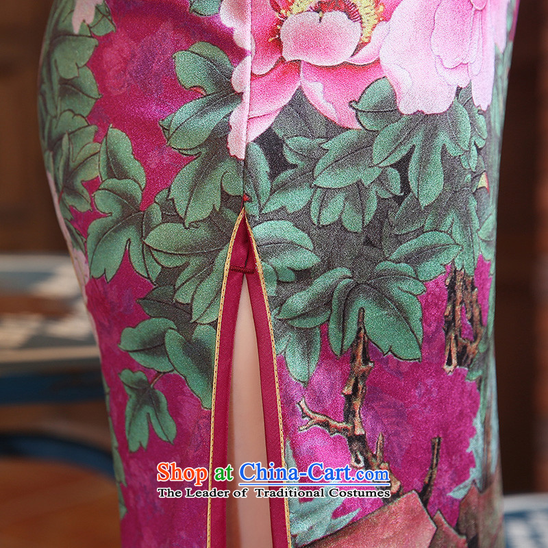 Yuan of the stowage 2015 Autumn replacing retro qipao scouring pads stylish improved cheongsam dress cheongsam dress New Daily National wind ZA3R10 better RED M yuan (YUAN SU) , , , shopping on the Internet