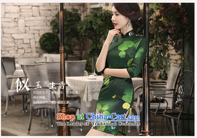 I should be grateful if you would have the green of the yuan by 2015 retro fitted qipao qipao autumn improved skirt the New China wind cheongsam dress women and seven sub-sleeved ZA3S08 GREEN M pictures, prices, brand platters! The elections are supplied in the national character of distribution, so action, buy now enjoy more preferential! As soon as possible.