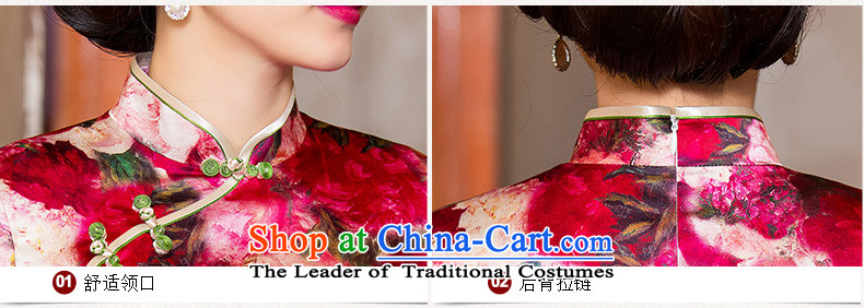 Yuan of Yue and heavyweight silk cheongsam dress new improved cheongsam with sauna Silk Cheongsam autumn dresses in cuff China wind female HY6051A RED XL Photo, prices, brand platters! The elections are supplied in the national character of distribution, so action, buy now enjoy more preferential! As soon as possible.
