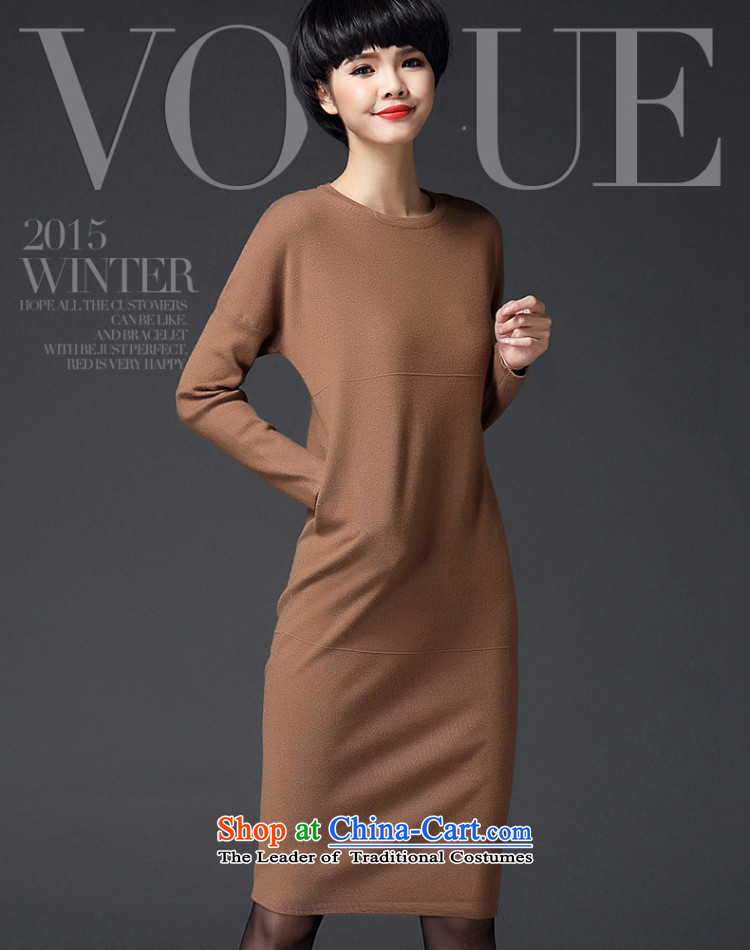 In the Fall of Jericho for winter new women's dresses-round-neck collar long-sleeved long skirt knitted dresses female and color are code picture, prices, brand platters! The elections are supplied in the national character of distribution, so action, buy now enjoy more preferential! As soon as possible.