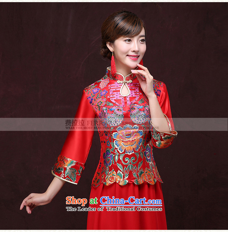 Aurora Javate de Dios bride qipao fee 2015 married long drink service new red Chinese long-sleeved gown Soo Wo Service wedding dress winter) XL Suzhou shipment picture, prices, brand platters! The elections are supplied in the national character of distribution, so action, buy now enjoy more preferential! As soon as possible.