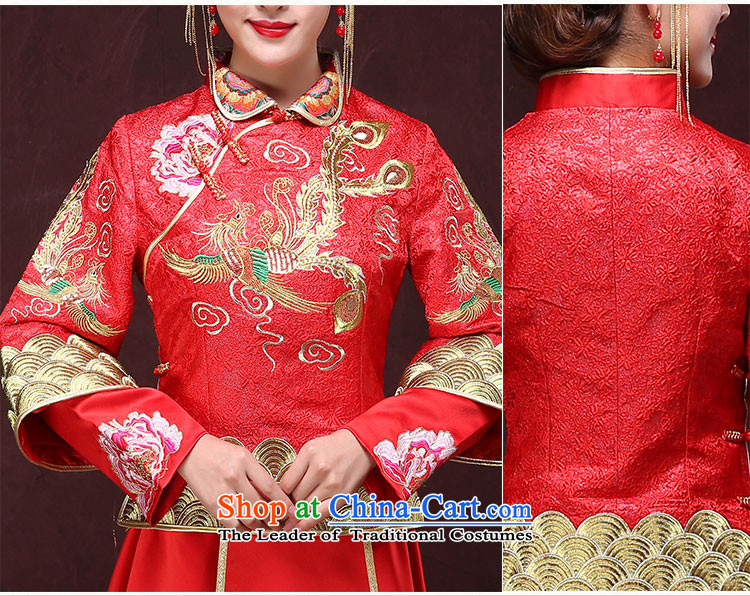 Ferrara 2015 Sau Wo Service New Chinese style wedding marriages wedding dress for winter large red dragon use bows frockcoat S picture, prices, brand platters! The elections are supplied in the national character of distribution, so action, buy now enjoy more preferential! As soon as possible.