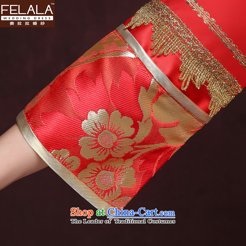 Ferrara new bride bows Services 2015 qipao Chinese Sau Wo kits. cuffs cheongsam wedding dress of autumn and winter) , L Ferrara wedding (FELALA) , , , shopping on the Internet