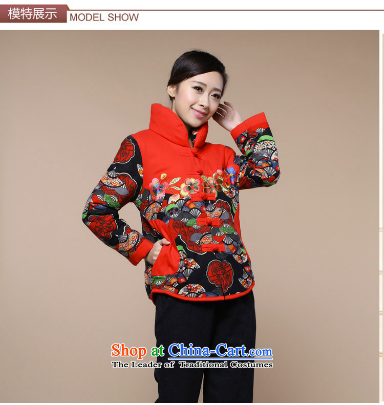 2015 winter clothing new retro embroidery XL Tang Dynasty Cotton, linen/cotton jacket female safflower services XL Photo, prices, brand platters! The elections are supplied in the national character of distribution, so action, buy now enjoy more preferential! As soon as possible.