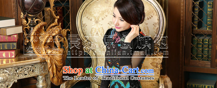 Land 2015 autumn and winter morning new stylish retro improvement of daily rabbit hair collar short of qipao wool vest skirt black XXXL? Picture, prices, brand platters! The elections are supplied in the national character of distribution, so action, buy now enjoy more preferential! As soon as possible.